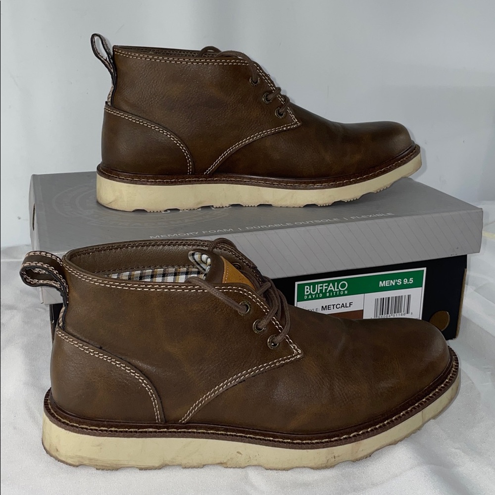 DAVID BITTON BUFFALO METCALF BROWN BOOTS FTL-10-050